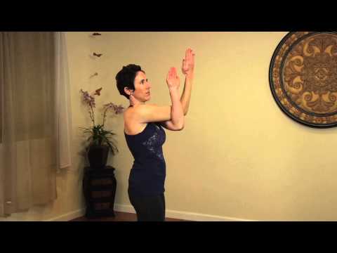 Yoga Eagle Arms for Shoulder Flexibility : - Yoga Poses & Flexibility