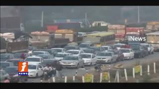 Terrifying Traffic Rush at Toll Plazas During Sankranti Festival | iNews