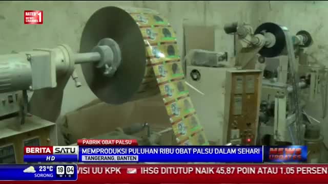 BPOM Banten Gerebek Pabrik Obat Palsu di Balaraja