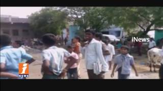 8 Years Old Suicide Attempt By Climbing Water Tank In Mantralayam | Kurnool | iNews