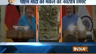 Angela Merkel Returns India's Stolen Durga idol to PM Narendra Modi