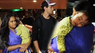 Salman's Sister Arpita & Nephew AHIL Spotted At Mumbai Airport, Returns From Maldives