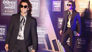 Ranveer Singh At GQ Awards 2017 Red Carpet | GQ Men Of The Year