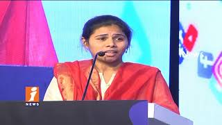 Minister Akhila Priya Speech At Social Media Awards Summit 2017 In Amravati | iNews