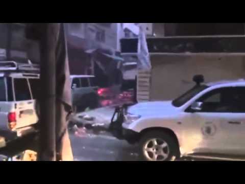 UN aid convoy attacked in Syria's besieged Homs News Video