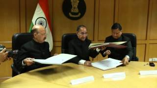 Commission signing due Constitution notification on 18.05.2014