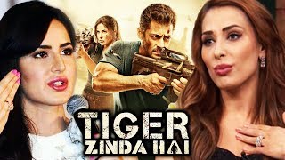Katrina Reaction On Salman's Tiger Zinda Hai Title, Iulia Vantur Reaction On Tiger Zinda Hai Trailer