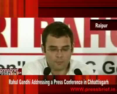 Rahul Gandhi in Chhattisgarh 21st  August 2009