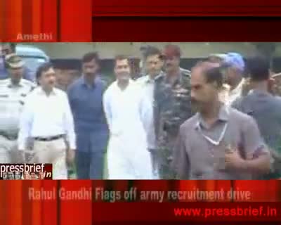 Rahul Gandhi Flags off army recruitment drive