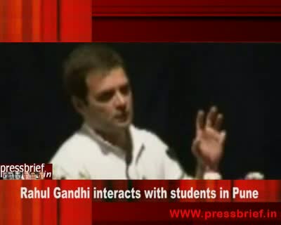 Rahul Gandhi interacts with students in Pune,7th September 2010