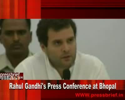 Rahul Gandhi in Bhopal (MP) Part 03,6th October 2010