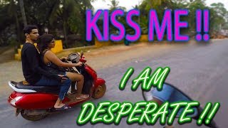 Couple Kissing on Scooty while riding on Highway | Goa IBW 2017 Bikes