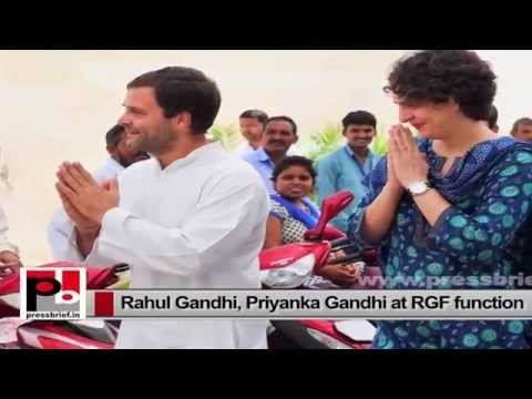 Rahul Gandhi & Priyanka Gandhi at Access to Opportunities program by RGF