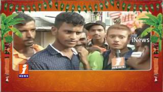 Balapur Ganesh Reaches Charminar | Girls Teen Maar Dance | iNews