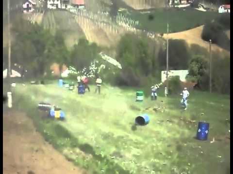 Funny Video   - Crazy People Launching Oil Cans