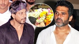 Shahrukh Khan ATTENDS Suniel Shetty’s Father FUNERAL