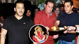 Salman Khan RETURNS From Tiger Zinda Hai Shoot For Ganapati Celebration