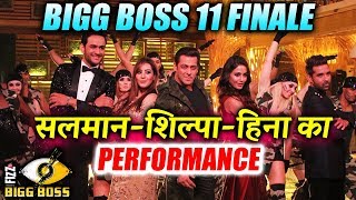 Salman Khan, Shilpa Shinde, Hina Khan ROCKS With Live Performance | Bigg Boss 11 Grand Finale