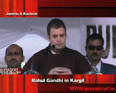 Rahul Gandhi believes that kargil needs to be connected, Jammu and Kashmir,26th September 2011