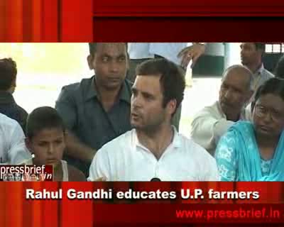 Rahul Gandhi educates U.P. farmers