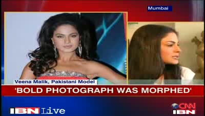 Veena Malik- Posed topless, not nude.!!