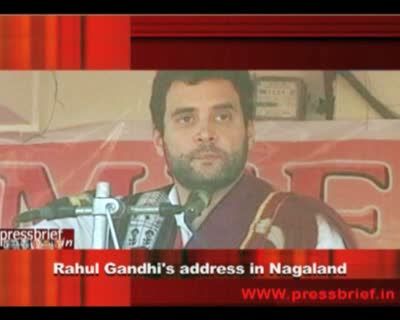 Rahul Gandhi in Nagaland, 10th Nov 2011