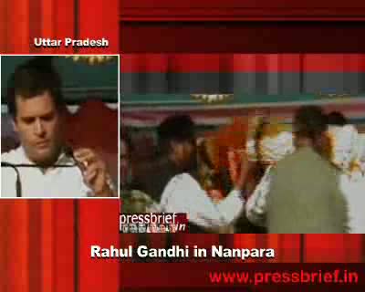 Rahul Gandhi in Nanpara, Uttar Pradesh 23rd Nov. 2011