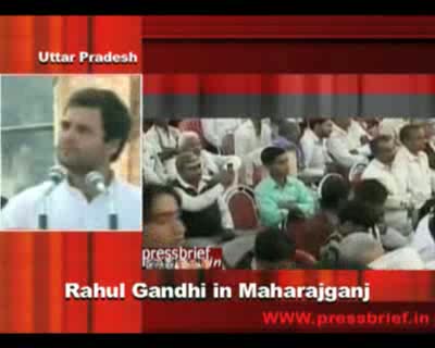 Rahul Gandhi in Maharajganj (U.P). 26th November 2011