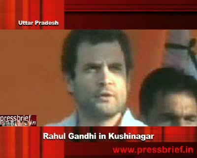 Rahul Gandhi in Kushinagar, 26th November 2011