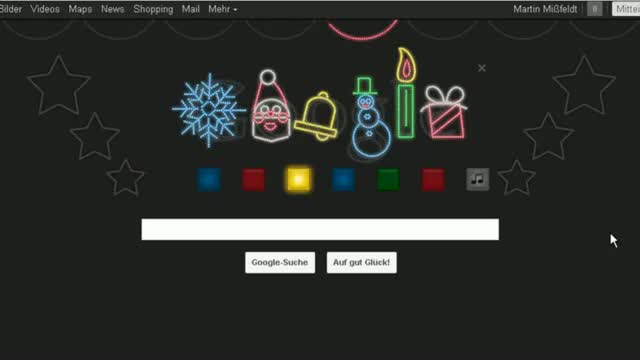 Happy Holidays - Xmas Google Doodle