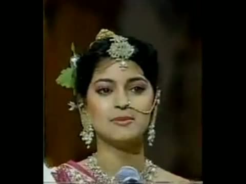 Juhi Chawla at Miss Universe 1984