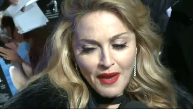 Madonna speaks about her very high standards at W.E. premiere, London