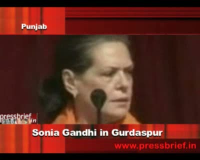 Sonia Gandhi in Gurdaspur