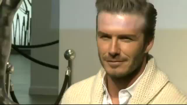 Becks in his kecks - David Beckham launches H and M underwear range in London