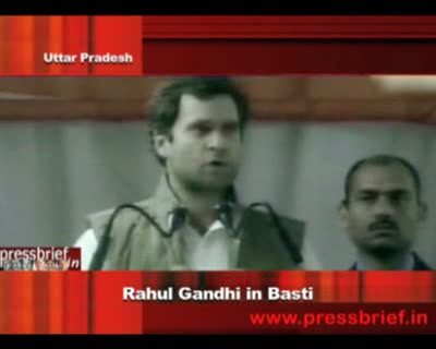 Rahul Gandhi in Basti, Uttar Pradesh, 2nd February 2012