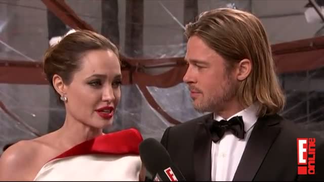 2012 Golden Globes - Brad Pitt and Angelina Jolie, Live From the Red Carpet
