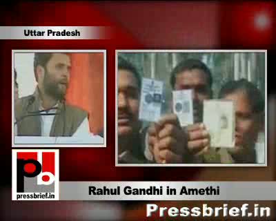 Rahul Gandhi in Amethi, Uttar Pradesh, 11th February 2012