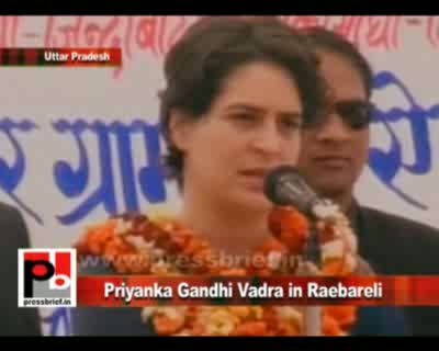Priyanka Gandhi Vadra while campaigning in Raebareli on 11th February 2012 requested the people to support congress and help it form a pro-poor Government in the state of Uttar Pradesh. Priyanka Gandhi said that a Congress Government will protect the righ