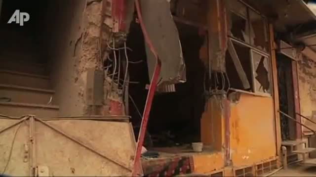 Raw Video - Damage From Alleged Shelling in Syria