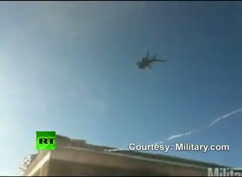 Dramatic crash of military helicopter in Afghanistan