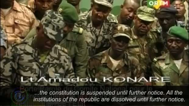 Renegade Mali soldiers claim to have seized power after military coup video