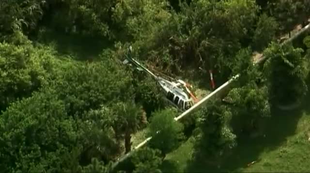Raw Video - Police Chopper Makes Crash Landing
