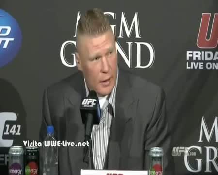 Brock Lesnar says WWE is 'Fake' - UFC 141 Press Conference 