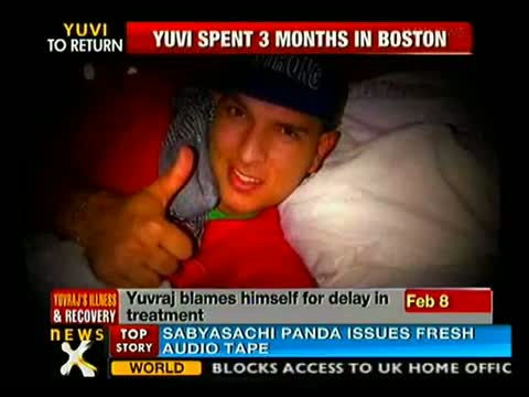Yuvraj Singh to return to India today (9 April 2012)