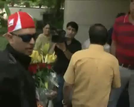 YUVRAJ SINGH REACHES HIS HOME TODAY (April 9,  2012) 