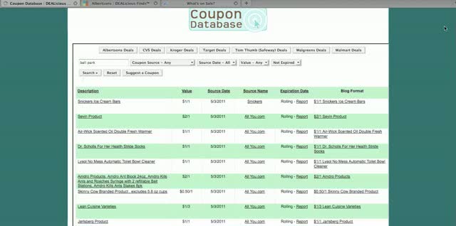 How to do your Own Coupon Matchups with My FREE Coupon Database