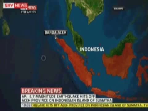 Indonesia 8.9 Earthquake TSUNAMI WARNING 4.11.2012