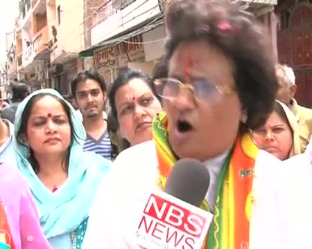 MCD Polls Former BJP mayor campaigns in South Delhi