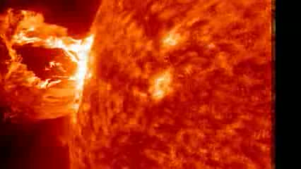 Spectacular Solar Flare Erupts From the Sun (April 16, 2012)