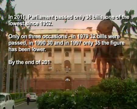 Scams haunt UPA, only 36 bills passed in 2011
